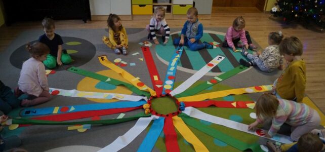 „Wiatrak matematyczny” w grupie młodszej. „Wiatrak matematyczny” w grupie młodszej.